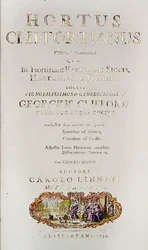 Title page of Hortus Cliffortianus by Carl Linnaeus, Amsterdam, 1737